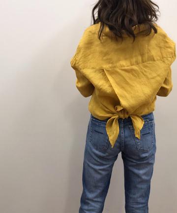 リネンバックTieシャツ