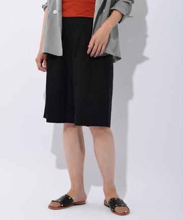 リネン混ハーフパンツ