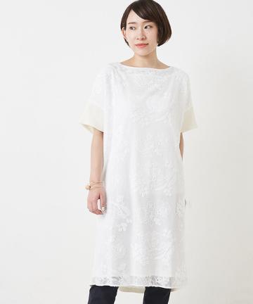 敦賀刺繍コンビワンピース