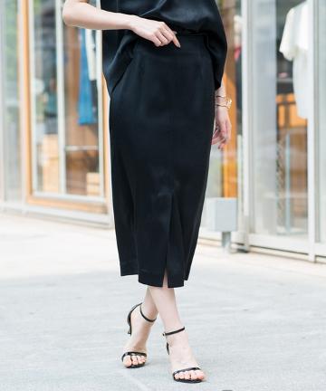 サテンタイトスカート◆