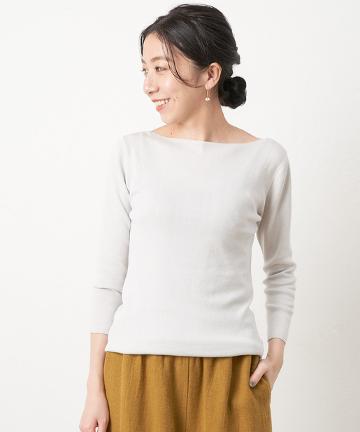 シンプルボートニット