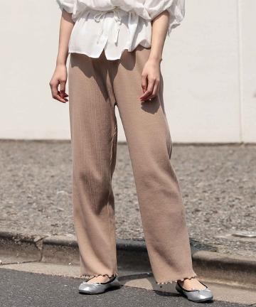 カットリブパンツ