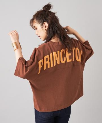 'PRINCETON'バックプリント度詰めTシャツ