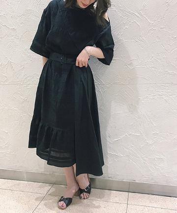 【Awfully】コットンレースコンビドレス