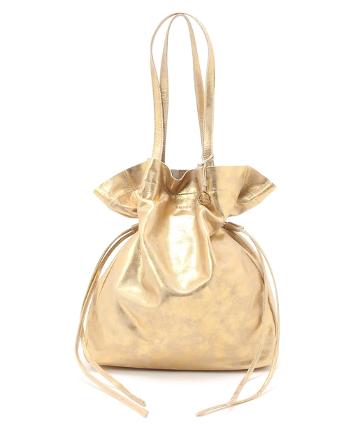 【Omekashi】ROROLレザー巾着トートバッグ