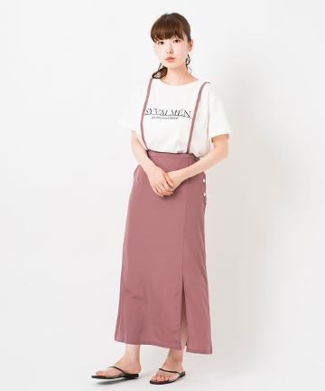 無地キャミスカート