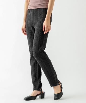 エフォートレスパンツーケーブルリブ