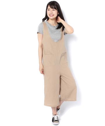 フロントポケットサロペット