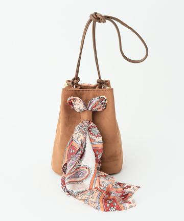 スカーフ巾着バッグ