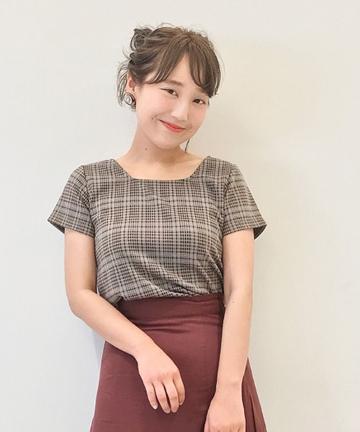 グレンチェックチビT