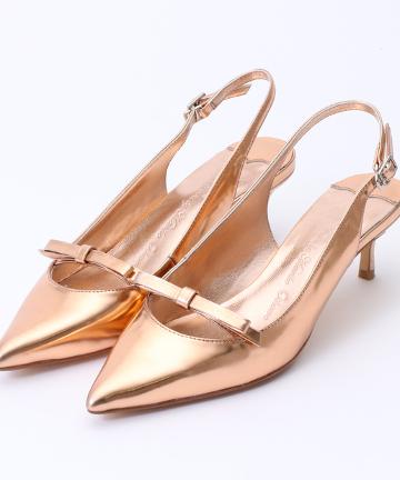 【Omekashi】TSURUリボン付パンプス