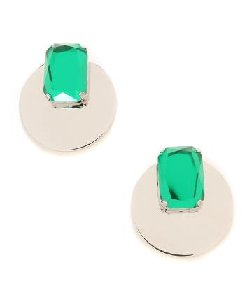 ストーンプレートピアス