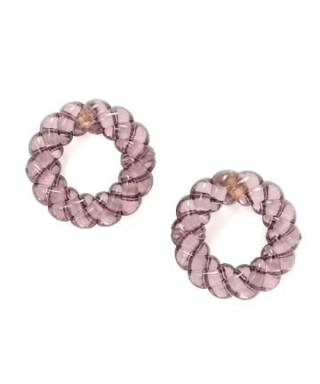 アクリルリングピアス