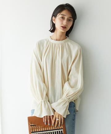 ギャザーヨーリューブラウス【オンラインストア限定商品】