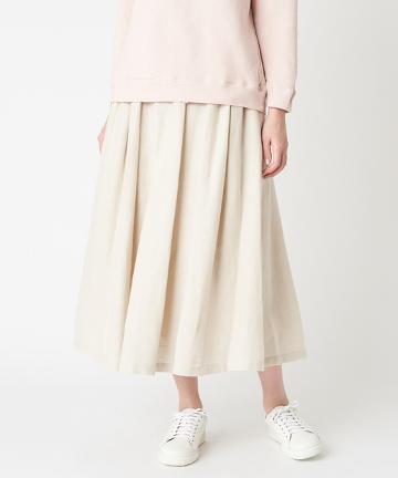 ウールリネンスカート