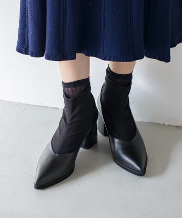 【LE CRABE ROUGE】デザインパンプス