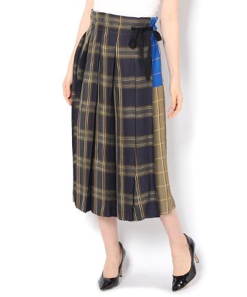 TELA MOXチェックロングスカート
