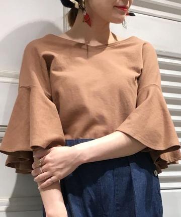 起毛カノコ袖フレアPO