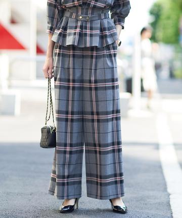 【ONLINE限定】チェックパンツ◆