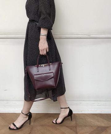 YAHKIポケット付トートバッグ