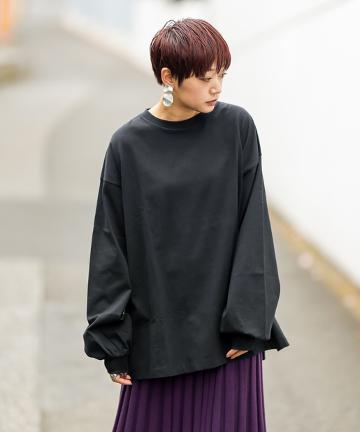 度詰め天竺ビッグシルエットTシャツ