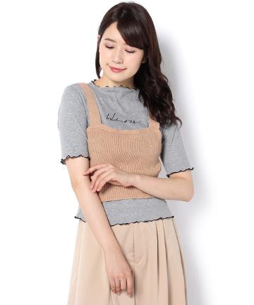 ニットビスチェ