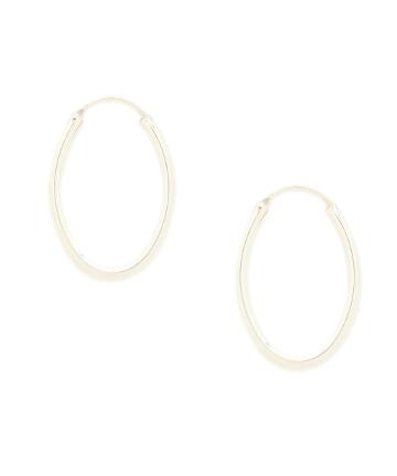 【Omekashi】オーバルフープピアス