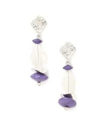 クリアパーツコンビピアス