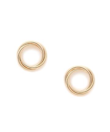 ダブルサークルねじりピアス