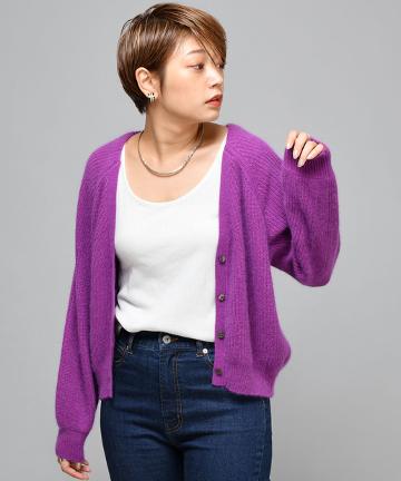 FOX混ニットカーディガン