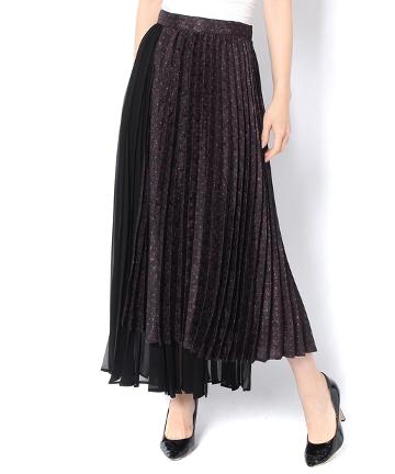 【PEELSLOWLY】プリーツコンビスカート