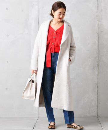 モヘアシープ加工コート