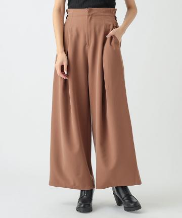 ハイウエストタックパンツ