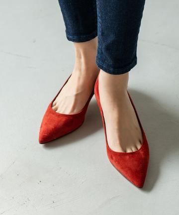 【FABIO RUSCONI】スエードパンプス