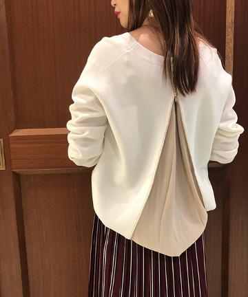 バックZIPニット◆