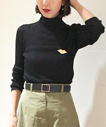 ラメタートルニット