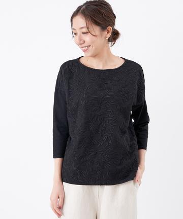 《WEB限定》フロント刺繍カットソー