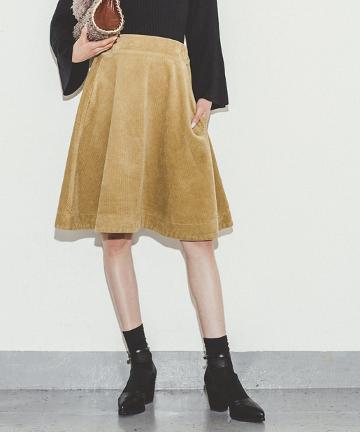 太コールフレアスカート