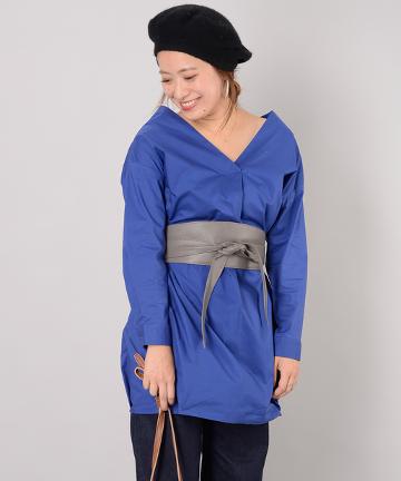 【Omekashi】タイプライターVコクーンシャツ