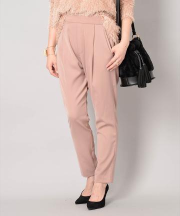 【Omekashi】タックテーパードパンツ