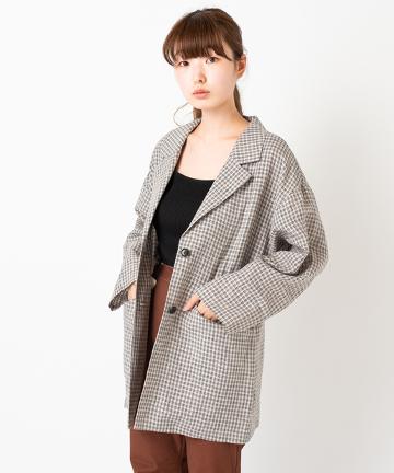 チェックセットアップジャケット