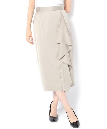 サテンドレープスカート