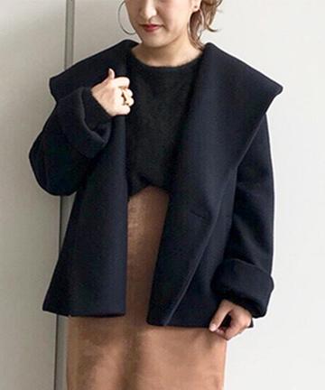 ショートフーディコート