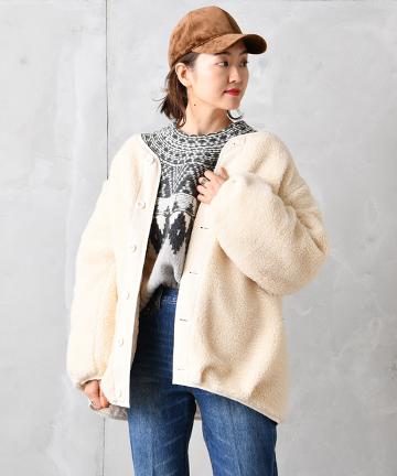 ボアジャケットコート