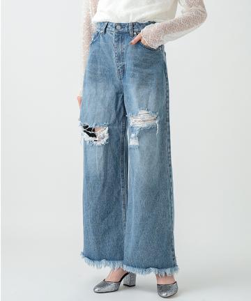 ダメージデニムパンツ