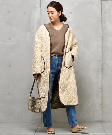 Sheeply boa/シープリーボアコート