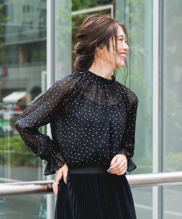 スターシフォンブラウス