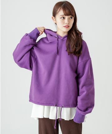 起毛スウェットパーカー