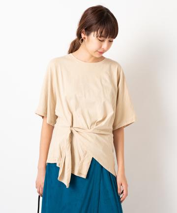 アシメ結び風カットソー