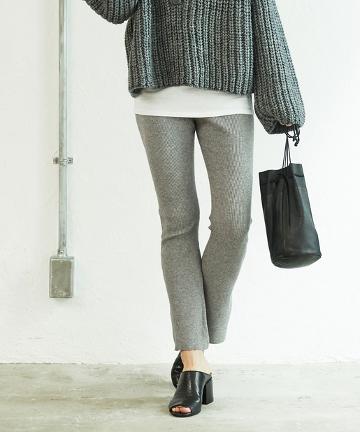リブニットパンツ【オンラインストア限定商品】